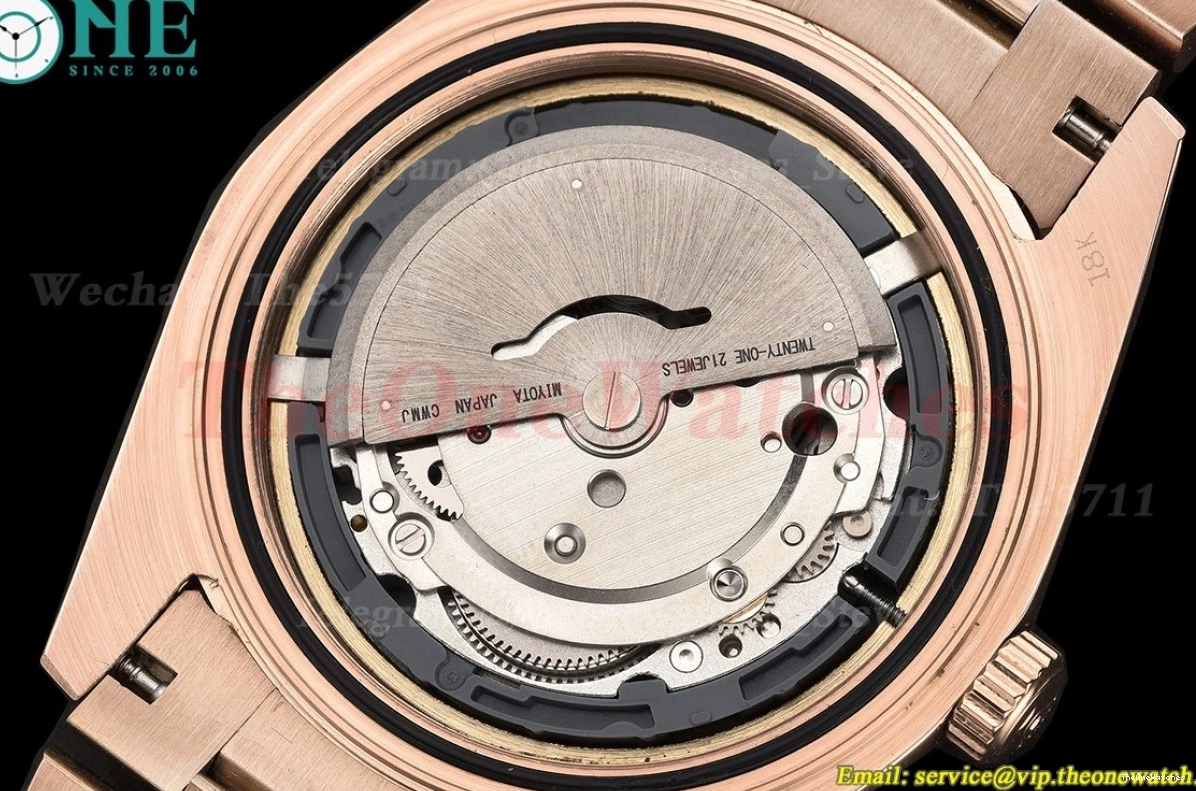 RG GDF 40mm Daydate Dial MY8215 Gold Rose RG 0205